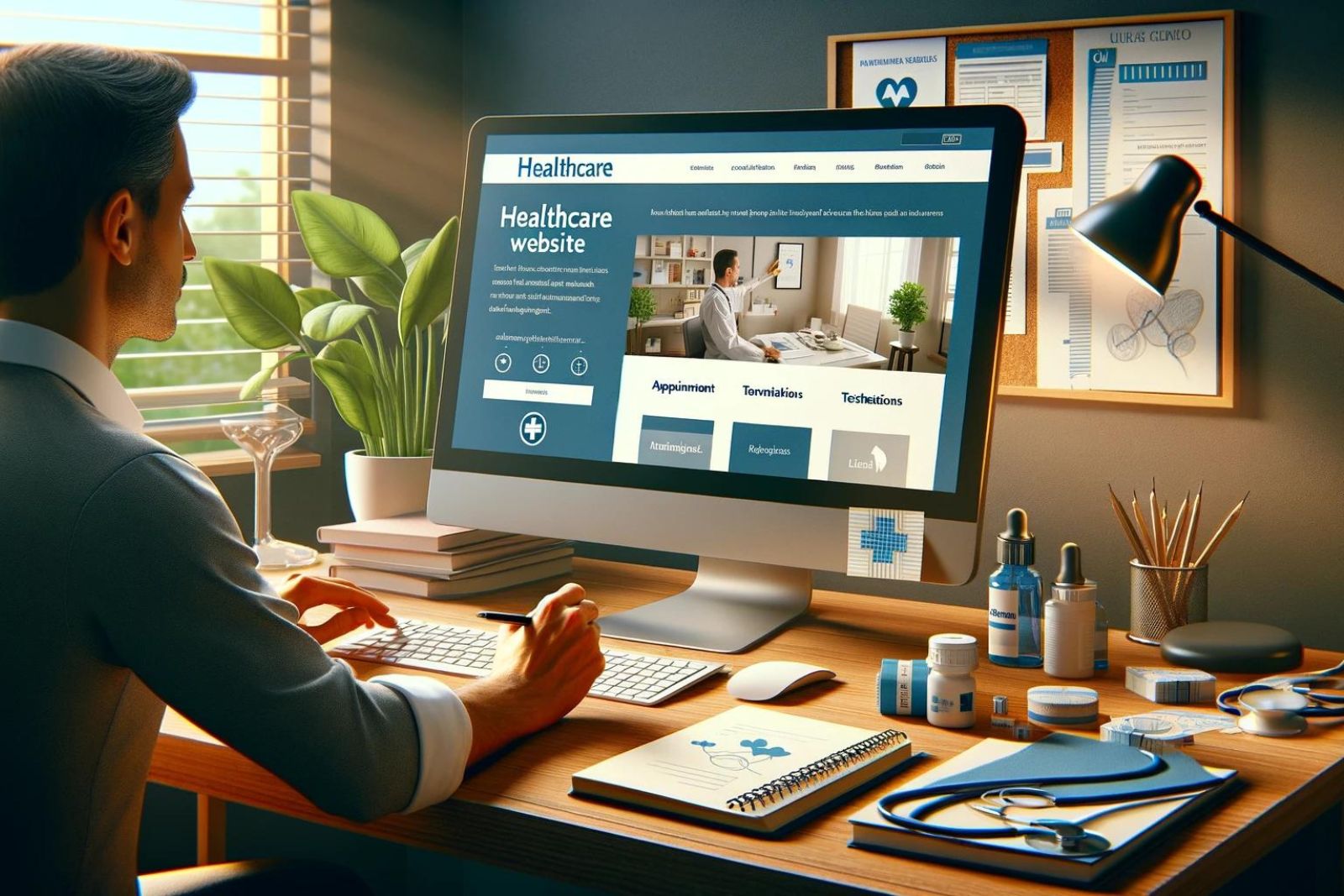 Diseño web de atención médica